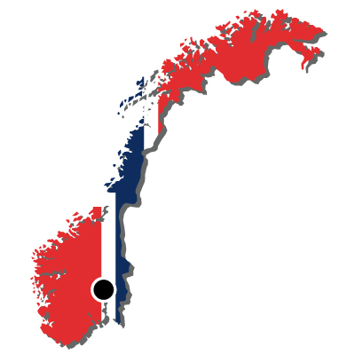 ノルウェー王国無料フリーイラスト｜首都・国旗付